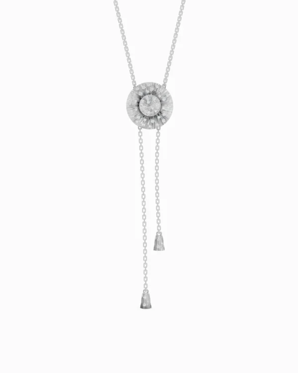 Elegance Necklace in White Gold with Diamonds